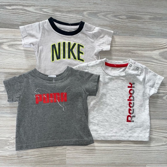 Puma & NIKe & Reebok Other - ⭐️3-6 Months Puma & NIKE & Reebok Baby Boys T-Shirt Bundle⭐️